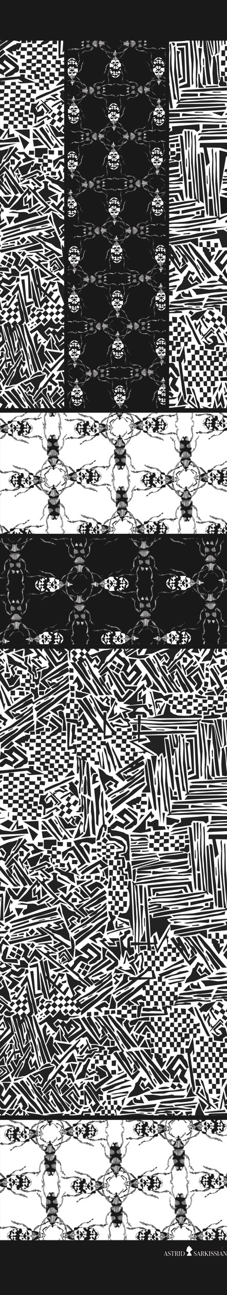 XLong Black and White Patch